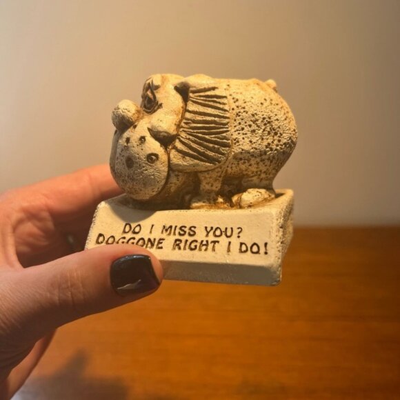 Vintage 1975 Paula Figurine Ontario Canada dog missing human W390 - Picture 4 of 7